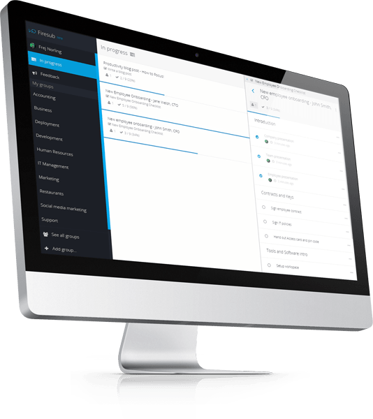 Keep organized & updated.